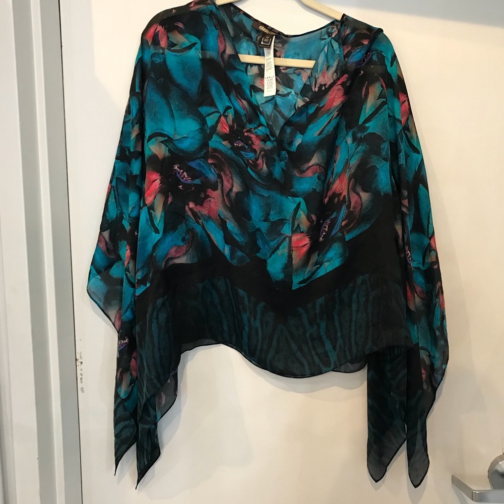Roberto Cavalli Silk Floral Shaw
